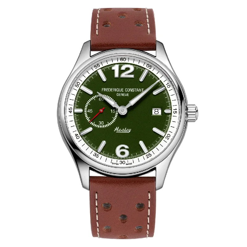 Men's Swiss Watch Seasonal Edition-Frederique Constant Watch Vintage Rally Healey Small Seconds Green FC-345HGRS5B6