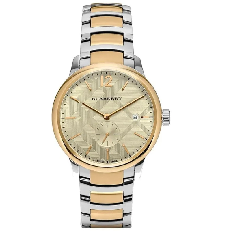 Men's Retro Style Men's Watches-Burberry BU10011 Men's The Classic 40mm Two-Tone Watch Men's Retro Style Men's Watches-Burberry BU10011 Men's The Classic 40mm Two-Tone Watch