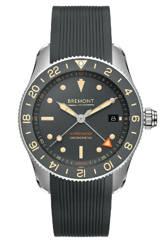 Men's Local Brand Design Dress Watches-Bremont Supermarine S302 GMT Limited Edition S302-GR-R-S