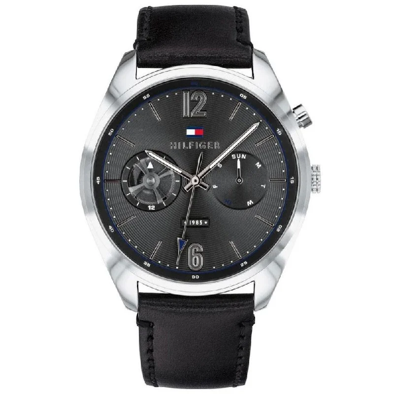 Men's Winter Style Dress Watches-Tommy Hilfiger 1791548 Men's Deacan Black Watch