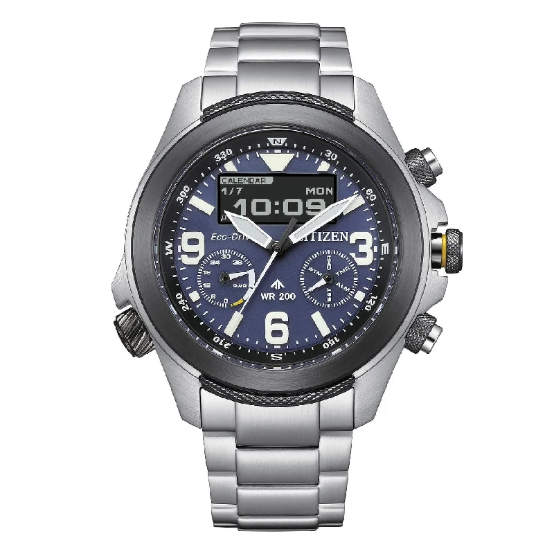 Men's Hybrid Style Men's Sports Watches-Orologio Citizen JV1006-51L Promaster Terra ibrido blu Men's Hybrid Style Men's Sports Watches-Orologio Citizen JV1006-51L Promaster Terra ibrido blu