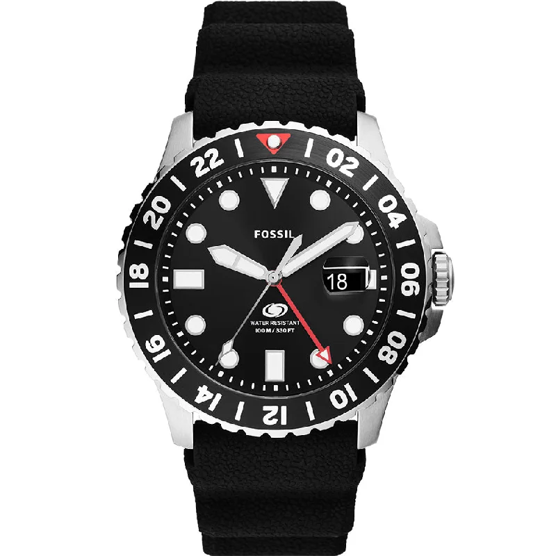 Men's GMT Watches with Swiss Chronometer Certification -​Fossil Blue GMT FS6036