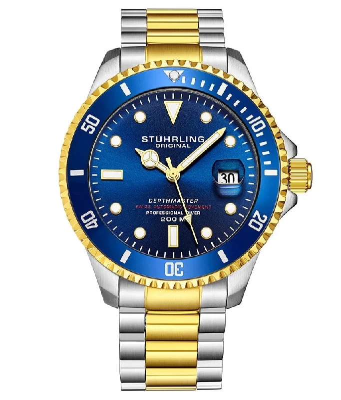 Blue Dial/Silver Case/Two Tone Silver Bracelet