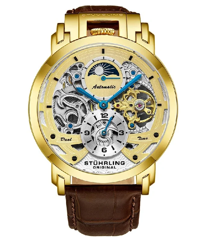 Gold Dial/Gold Case/Brown Leather Strap