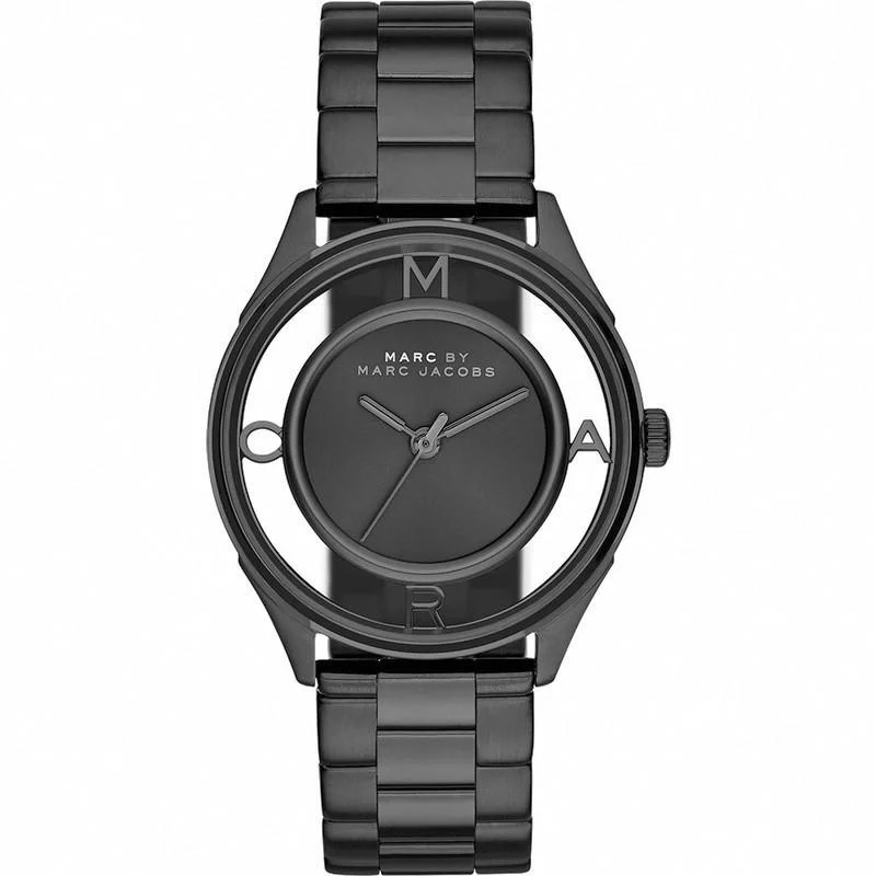 Men's Hand-Wound Dress Watches-Marc Jacobs MBM3419 Ladies Tether Black Watch