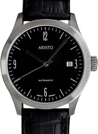 Men's European Made Dress Watches-Dessau Automatic Schwarz Edition 7H109 - Sapphire