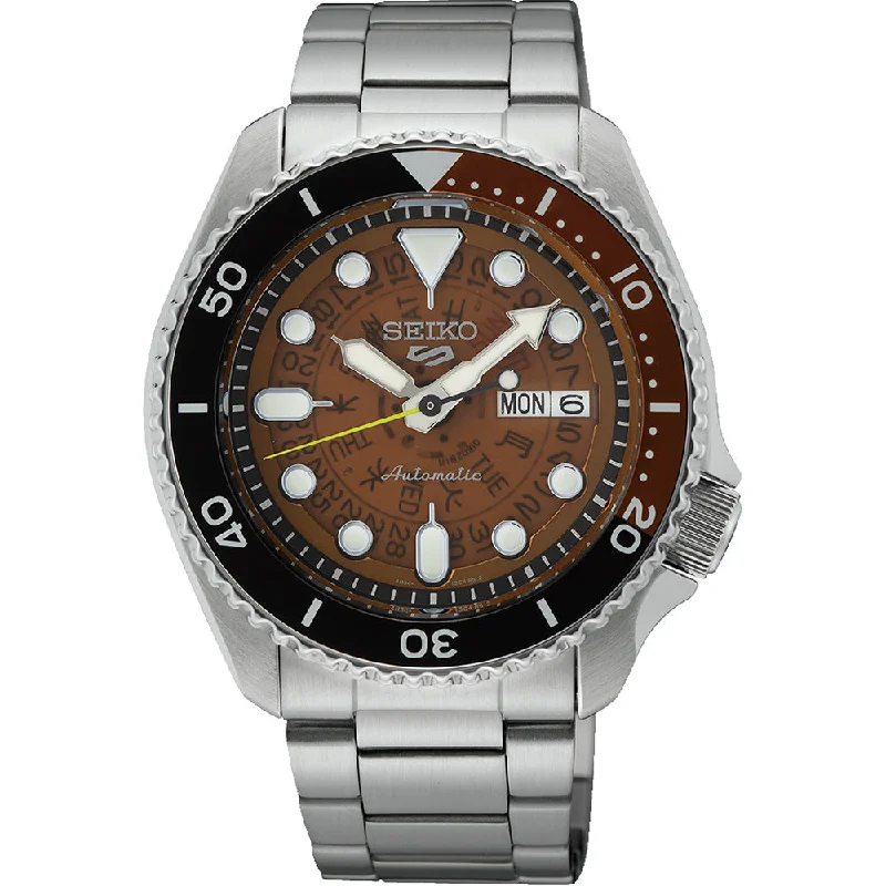 Men's Mechanical Watch Formal Event Style-Seiko 5 SRPJ47K 'Time Sonar' Automatic