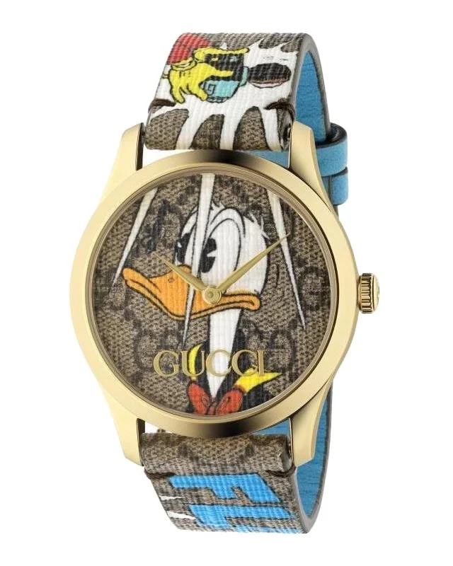 Men's Swiss Handmade Edition-Gucci YA1264167 Unisex G-Timeless Disney Donald Duck Watch