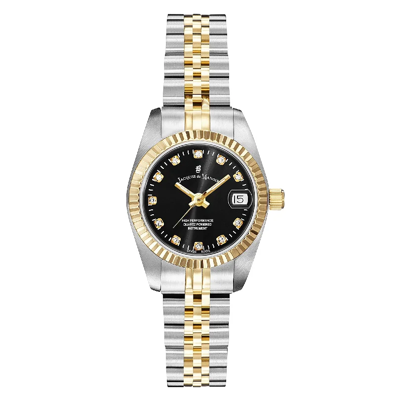 Men's Seasonal Style Dress Watches-Jacques Du Manoir NRO.20 Ladies Inspiration Two-Tone Watch