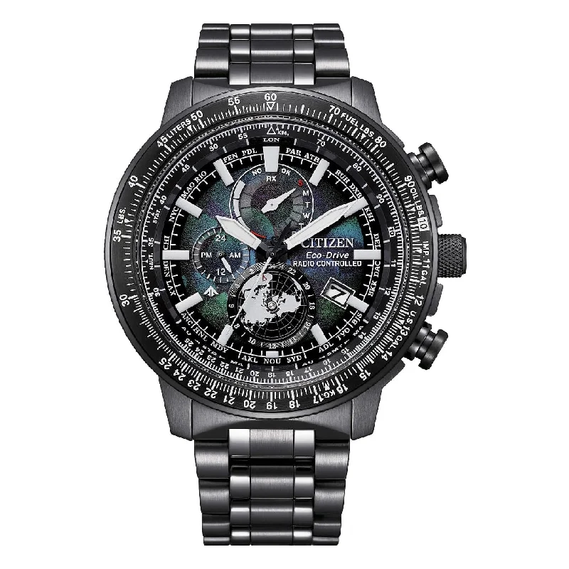 Men's Radio Controlled Watch Outlet-Orologio Citizen BY3005-56E Promaster Geo Trekker nero Limited
