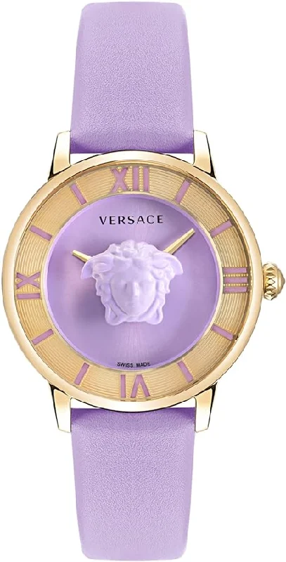 Men's Swiss Watch Distributor-Versace Ladies Watch La Medusa Lilac VE2R00522