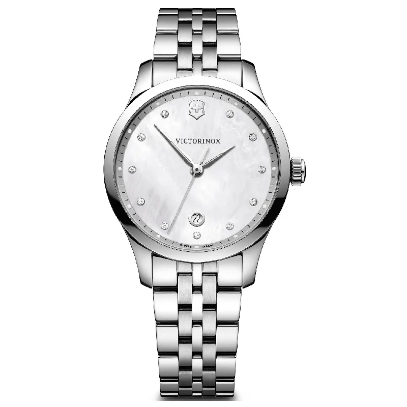 Men's Swiss Watch Everyday Wear Edition-Victorinox Alliance Small Ladies' Silver Watch 241830