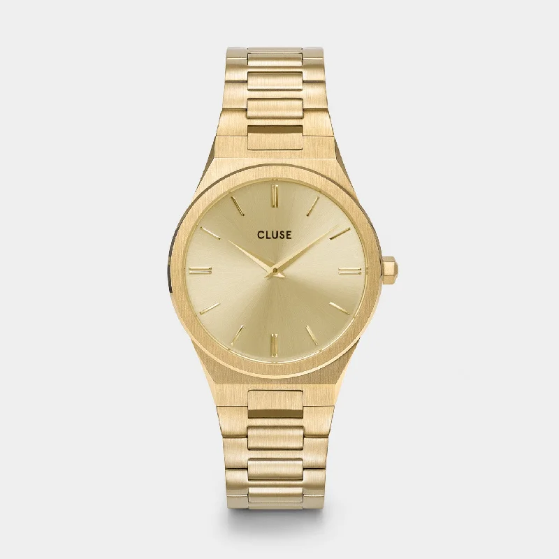 Women's New Year's Eve Style Mechanical Watches-Vigoureux Watch Steel, Full Gold Colour