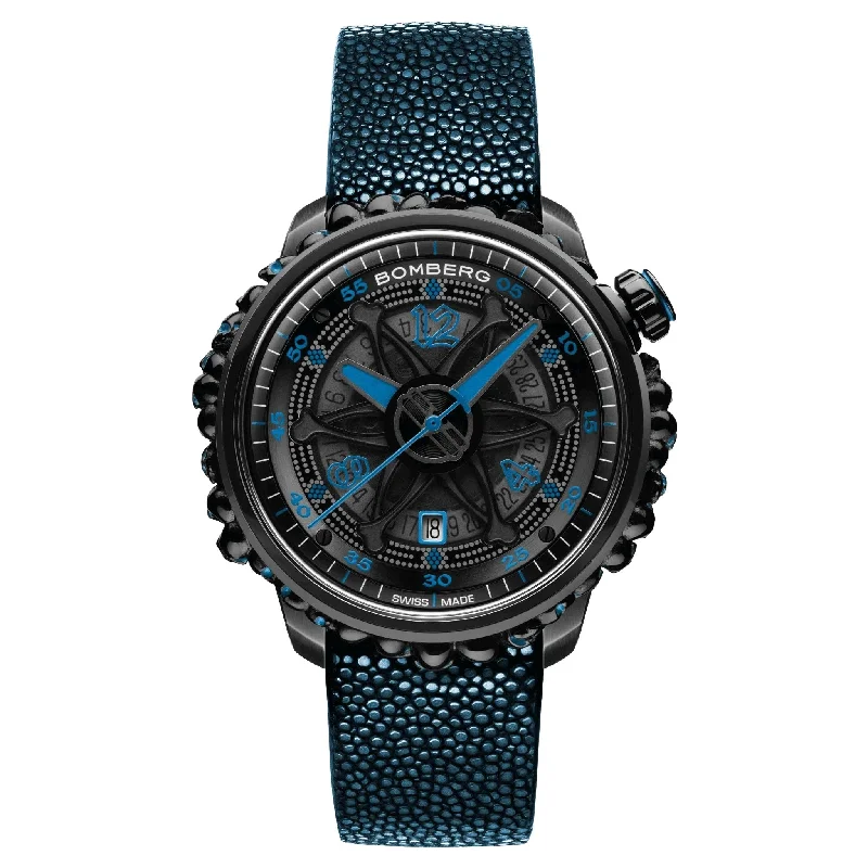 Men's Swiss Customized Edition-Bomberg Watch BB-01 Automatic Blue Catacomb Limited Edition CT43APBA.25-4.11