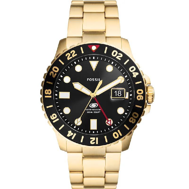 Men's GMT Watches with Japanese Movement -​Fossil Blue GMT FS5990