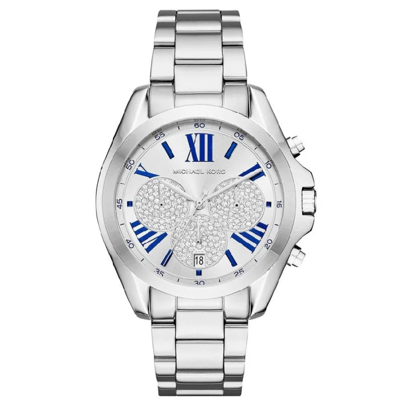 Men's Thick Case Style Dress Watches-Michael Kors  MK6320 Ladies Bradshaw Gems Blue Watch
