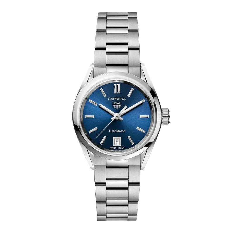 Men's Swiss Watch Hybrid Edition-Tag Heuer Carrera Ladies Blue Automatic Watch WBN2411.BA0621