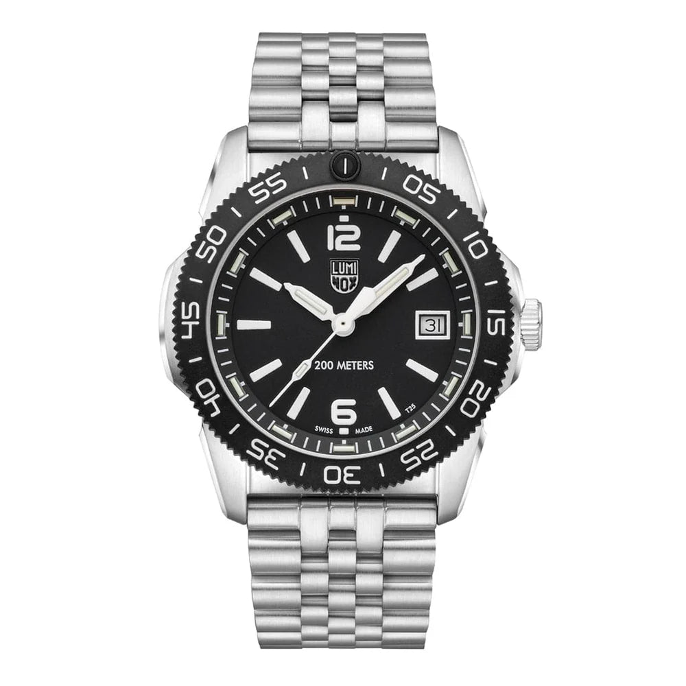 Unisex Gift Style Watches-Luminox Pacific Diver Ripple Collection Unisex Silver Watch XS.3122M Unisex Gift Style Watches-Luminox Pacific Diver Ripple Collection Unisex Silver Watch XS.3122M