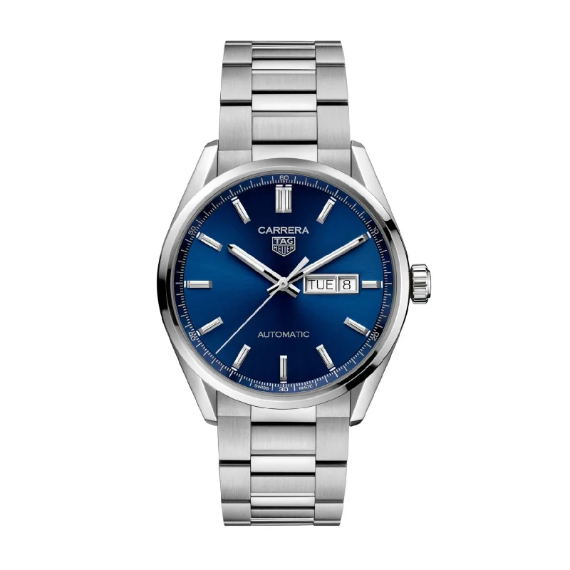 Men's Swiss Romantic Dinner Edition-Tag Heuer Carrera Men's Blue Day-Date Watch WBN2012.BA0640