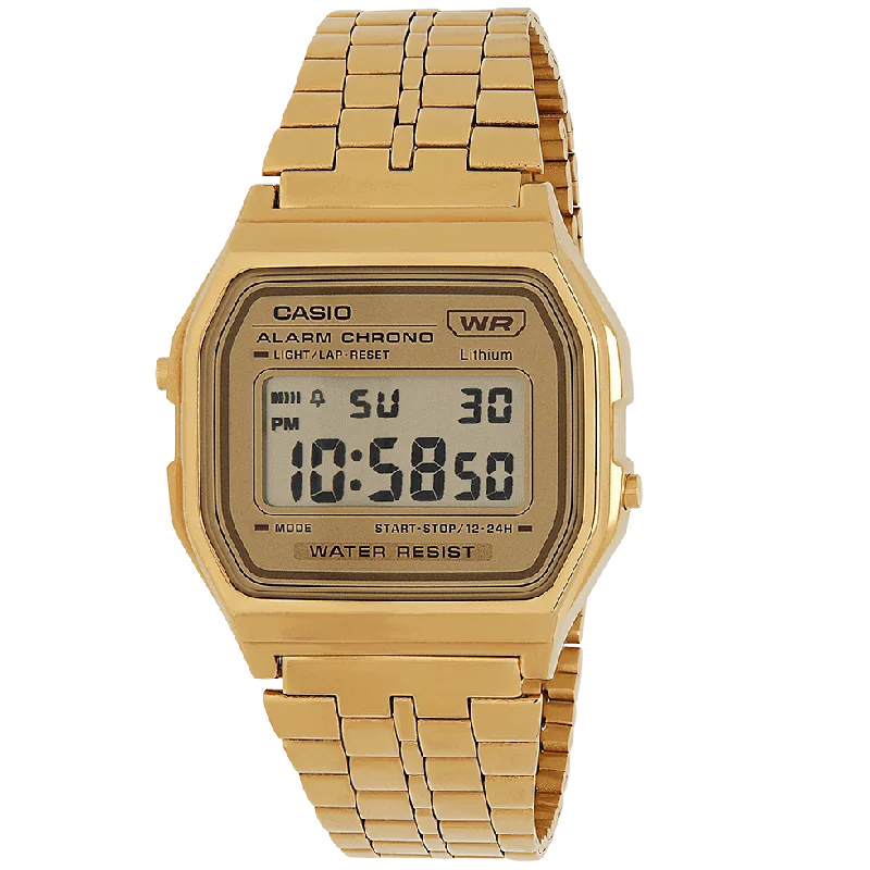 Unisex American Made Watches-Casio Vintage Unisex Gold Watch A158WETG-9AEF