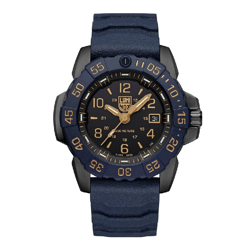 Men's Military Watches for Snow Sports -Navy SEAL Foundation 'Back to the Blue', 45 mm, Military Dive Watch