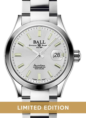 Men's Large Size Style Dress Watches-Engineer Master II Endurance 1917 40mm Silver - Ltd 1000pcs Ref. NM3000C-S2C-SL Men's Large Size Style Dress Watches-Engineer Master II Endurance 1917 40mm Silver - Ltd 1000pcs Ref. NM3000C-S2C-SL