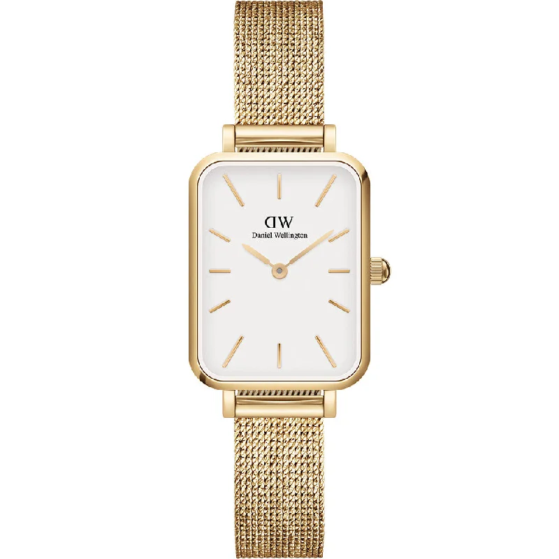 Men's Japanese Made Style Digital Watches-Daniel Wellington DW00100556 Quadro Pressed Evergold