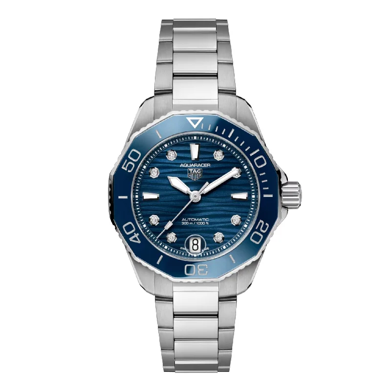 Men's Swiss Birthday Edition-Tag Heuer Aquaracer Professional 300 Ladies Blue Watch WBP231B.BA0618