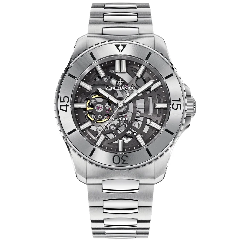 Men's Swiss Customized Edition-Venezianico 3921508C Nereide Ultraleggero 42 Men's Silver Watch Men's Swiss Customized Edition-Venezianico 3921508C Nereide Ultraleggero 42 Men's Silver Watch