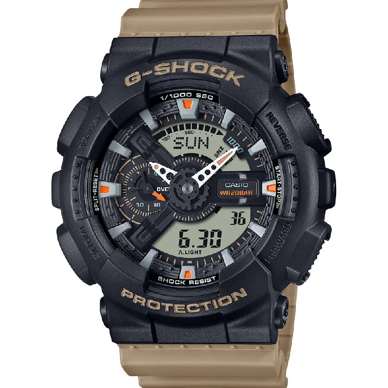 Mens Modern Style Smart Watches-G-Shock GA110TU-1A5 Two-Tone Utility