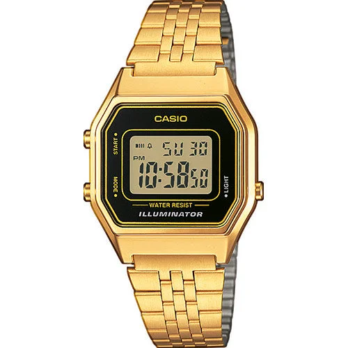 Women's Unique Shape Style Mechanical Watches-Casio vintage LA680WEGA-1ER medio dorato Women's Unique Shape Style Mechanical Watches-Casio vintage LA680WEGA-1ER medio dorato