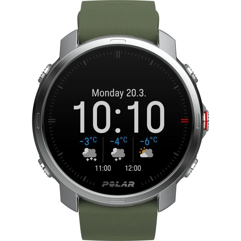 Unisex American Made Watches-Polar 90081737 Grit X Green Sport Smartwatch