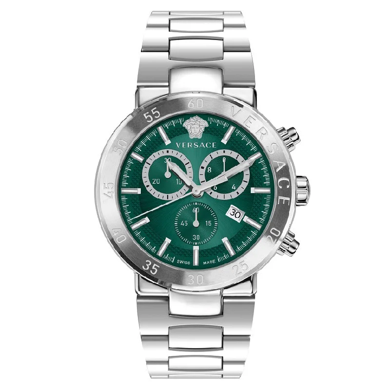 Men's Swiss Hybrid Edition-Versace Urban Mystique Men's Green Watch VEPY01021