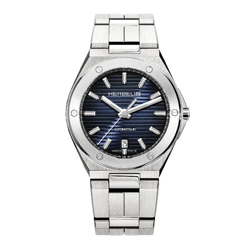 Retro Style Men's GMT Watches -Herbelin Cap Camarat Auto Men's Blue Watch 1645/B15 Retro Style Men's GMT Watches -Herbelin Cap Camarat Auto Men's Blue Watch 1645/B15