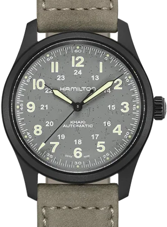 Men's Field Watches Testing-Khaki Field Titanium Auto 38 Vintage PVD Ref. H70215880
