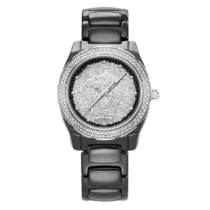 Men's Swiss Watch Birthday Edition-Versace Automatic DV One Ladies' Black Diamond Watch 63ACS91D09FSC09