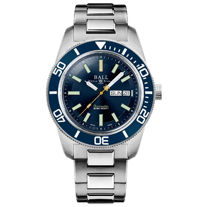 Men's Swiss Limited Edition-Ball Engineer Master II Skindiver Heritage Men's Blue Watch DM3308A-S1C-BE