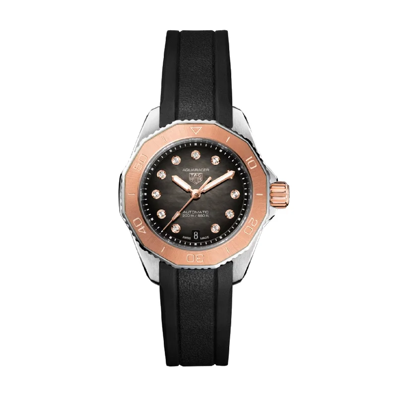 Men's Swiss Personalized Edition-Tag Heuer Aquaracer Professional 200 Ladies Black Watch WBP2451.FT6200