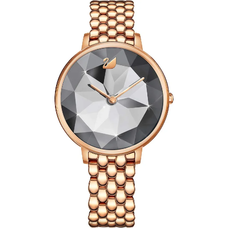 Unisex Swiss Made Watches-Swarovski Watch Crystal Lake Rose Gold Grey 5416023