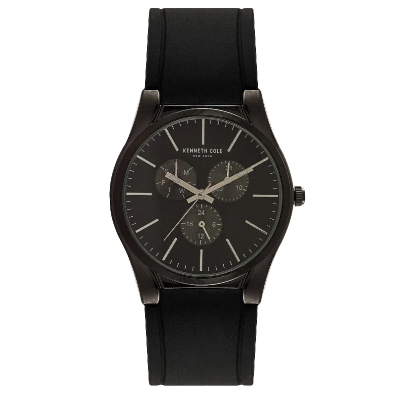 Men's Modern Style Dress Watches-Kenneth Cole Men's Black Watch KC50490002
