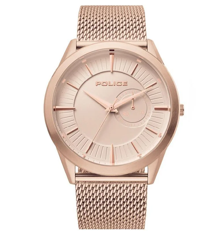 Men's Autumn Dress Watches-Police Rose-Gold Helder Watch 15919JSR/32MM