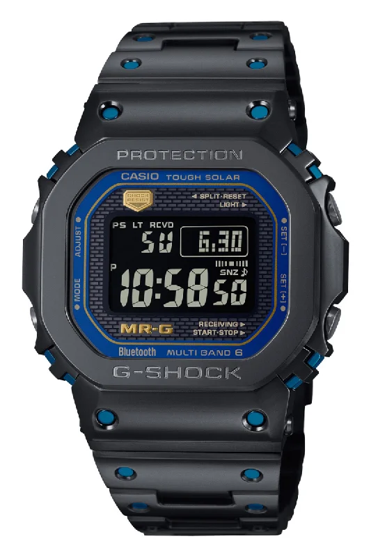 Men's German Made Dress Watches-G-Shock Full Metal MR-G Titanium "Ao-Zumi" MRG-B5000BA-1