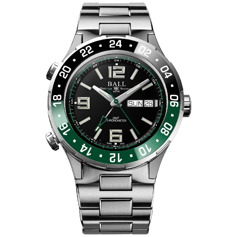 Men's Swiss Smart Edition-Ball Roadmaster Marine GMT Men's Black Watch DG3030B-S2C-BK Men's Swiss Smart Edition-Ball Roadmaster Marine GMT Men's Black Watch DG3030B-S2C-BK