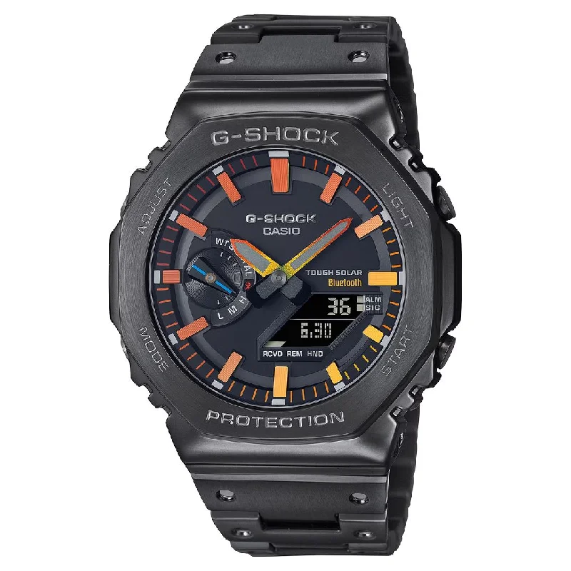 Men's Automatic Wind Sports Watches-Orologio G-Shock GM-B2100BPC-1AER Rainbow acciaio nero