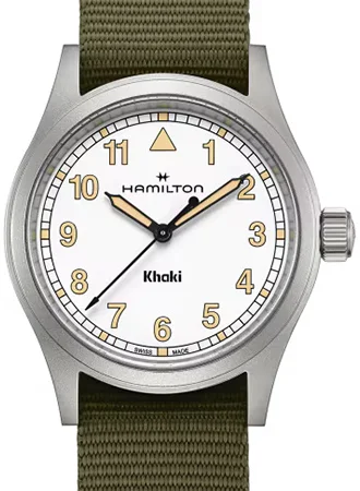 Men's Field Watches Review Site-Khaki Field Quartz 38mm White Ref. H69401910