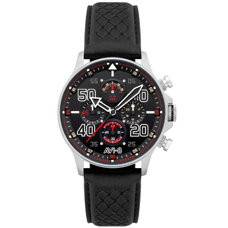 Men's Field Watches Styles-AVI-8 Leska Hawker Typhoon RB396 Sheila Chronograph Watch AV-4093-01 Men's Field Watches Styles-AVI-8 Leska Hawker Typhoon RB396 Sheila Chronograph Watch AV-4093-01