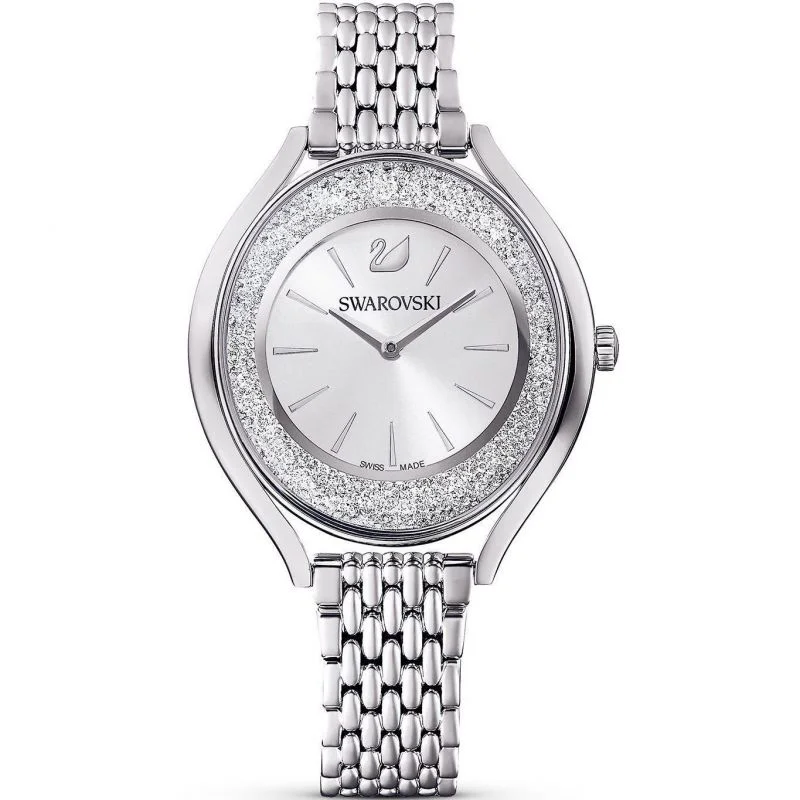 Men's Swiss High-End Edition-Swarovski Watch Crystalline Aura Silver 5519462