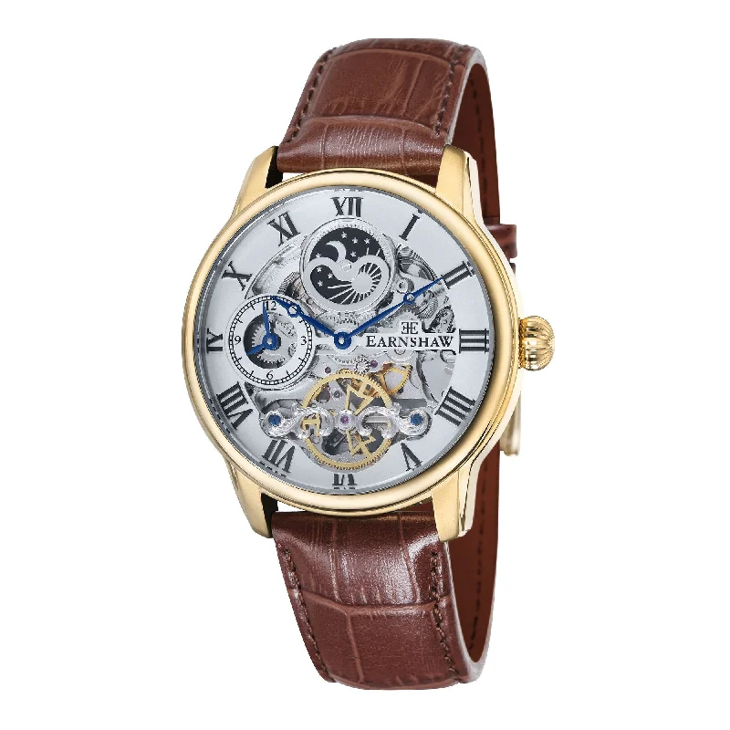 Men's Everyday Wear Style Dress Watches-Thomas Earnshaw Brown Longitude Automatic Watch ES-8006-02