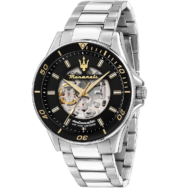 Men's Mechanical Watch Brands-Maserati R8823140008 Sfida Automatic