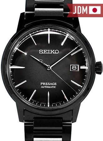 Men's Luxury Style Dress Watches-Presage Cocktail Time Modern Style Blackout Ref. SARY219